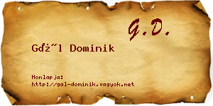 Gál Dominik névjegykártya