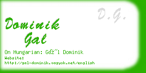 dominik gal business card